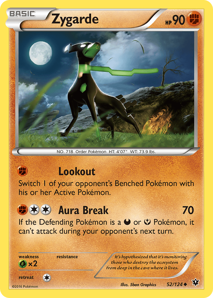 Zygarde Pokémon card