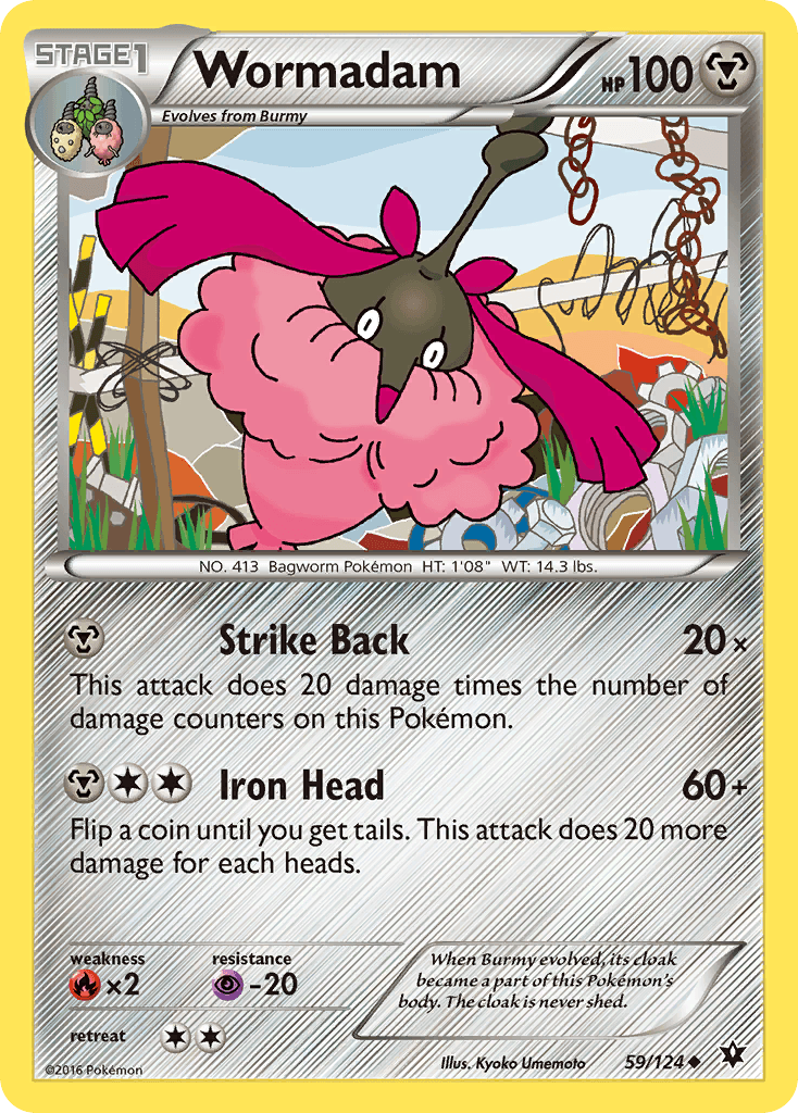 Wormadam Pokémon card