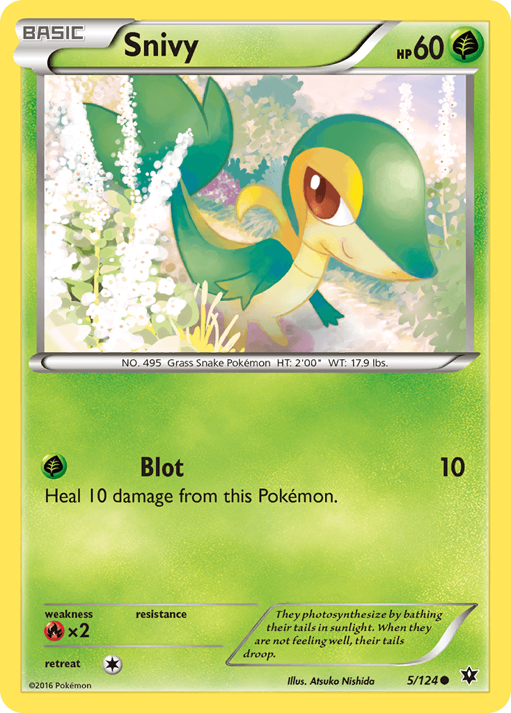 Snivy Pokémon card