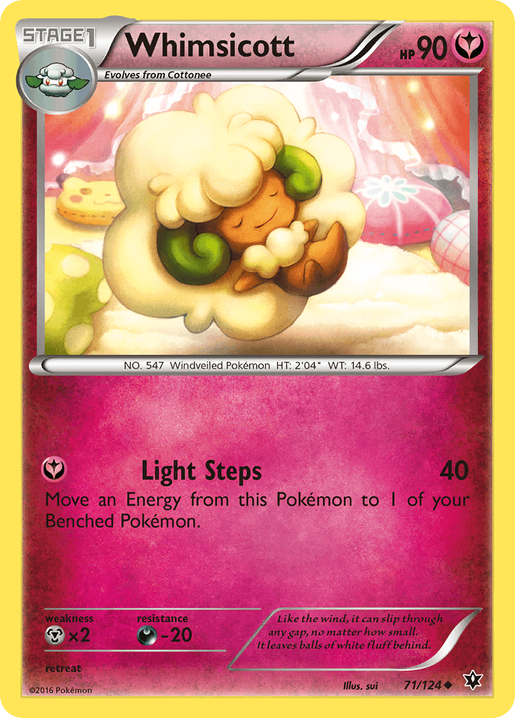 Whimsicott Pokémon card