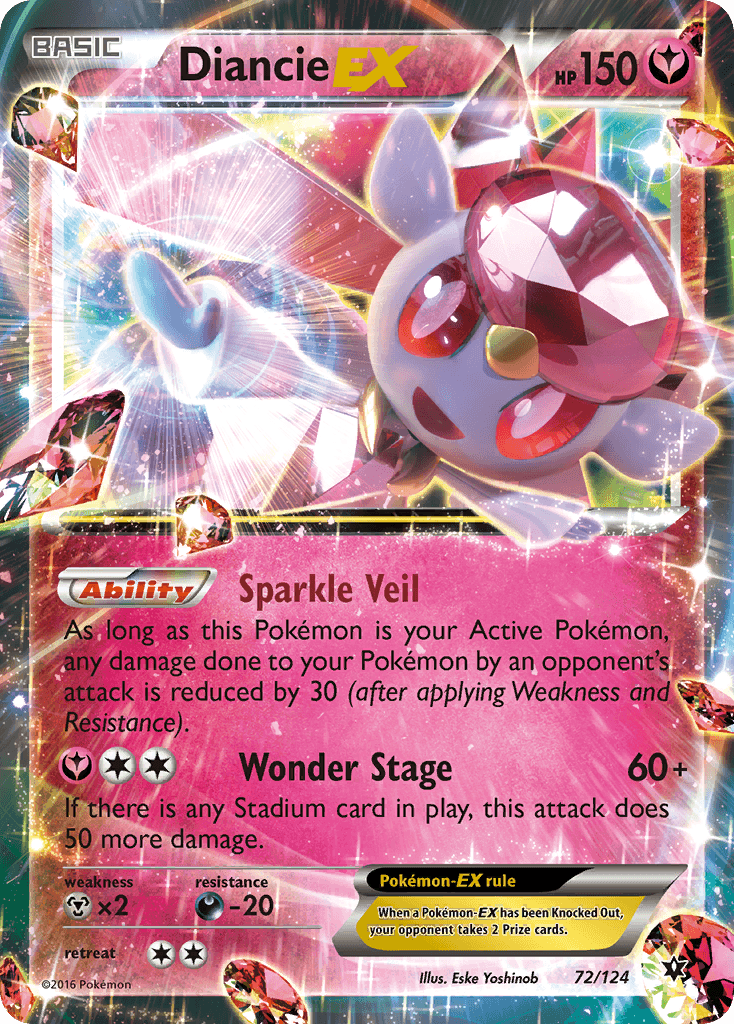 Diancie-EX Pokémon card