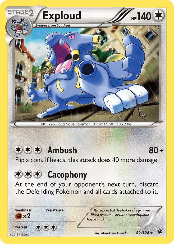 Exploud Pokémon card