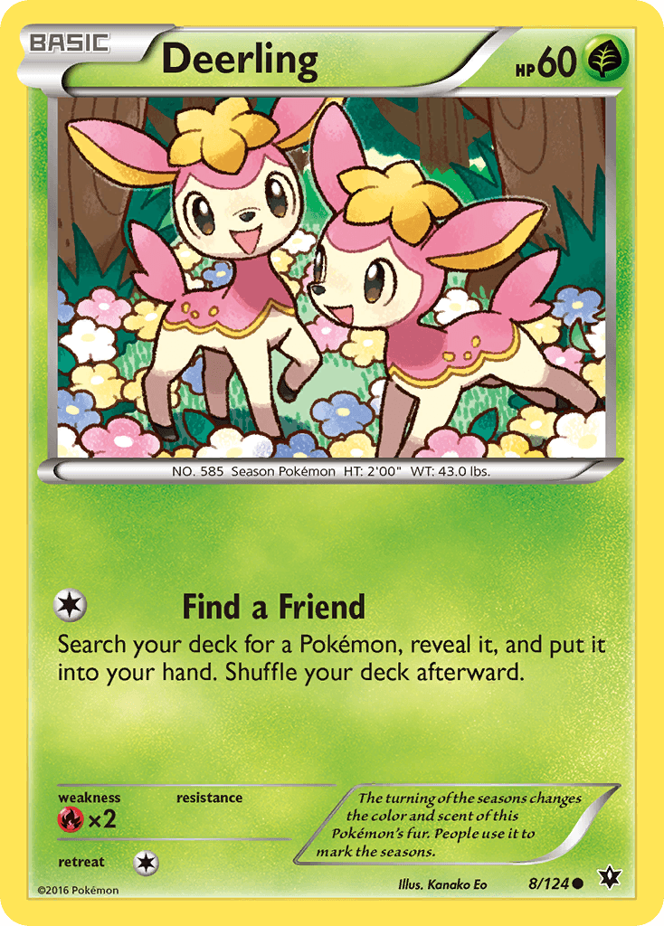 Deerling Pokémon card