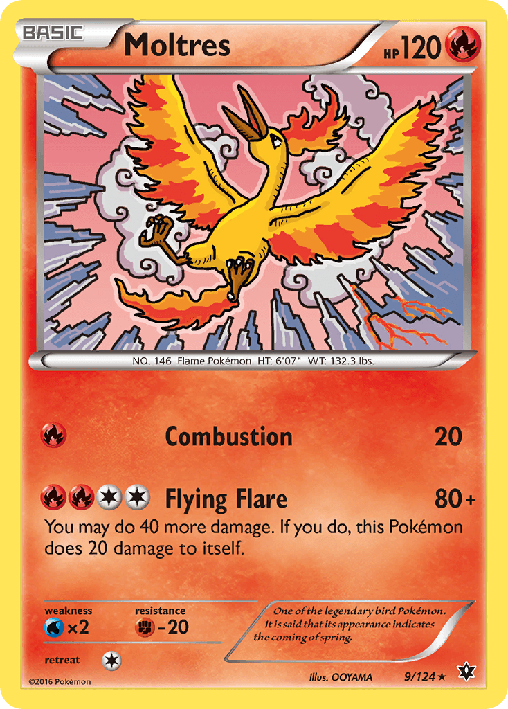 Moltres Pokémon card