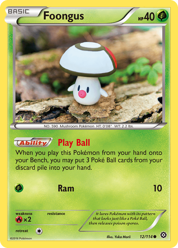 Foongus Pokémon card