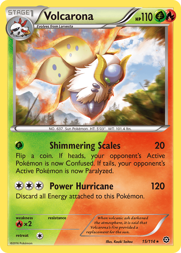 Volcarona Pokémon card