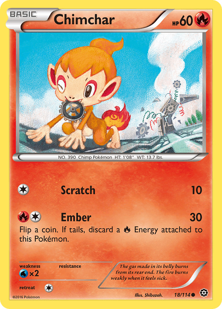 Chimchar Pokémon card