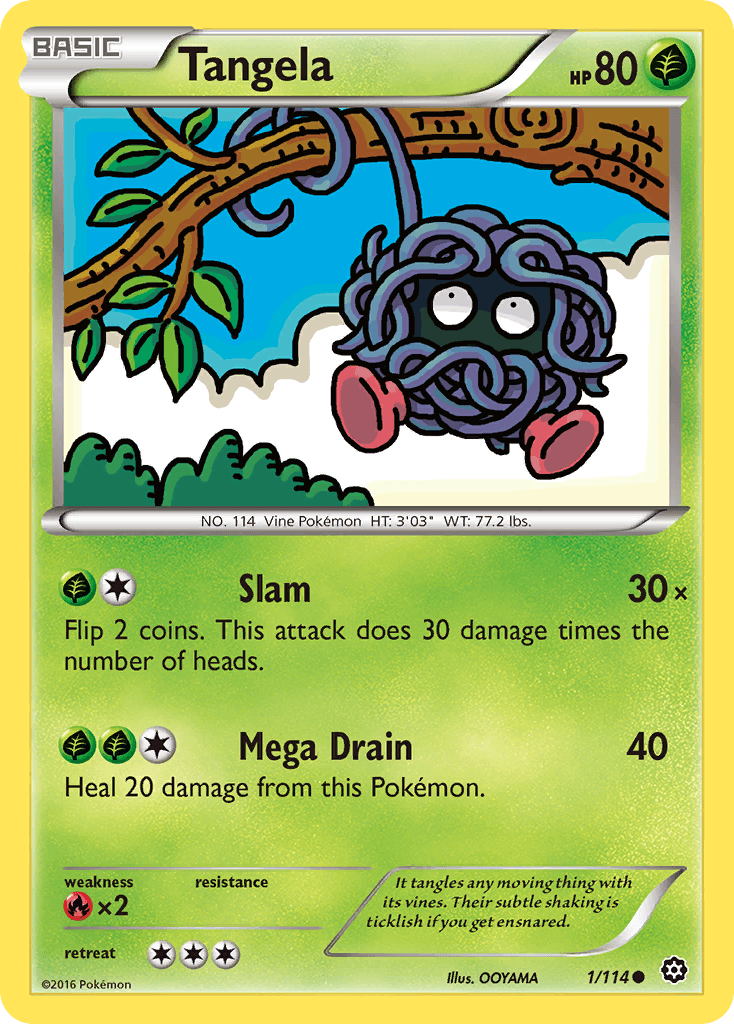 Tangela Pokémon card