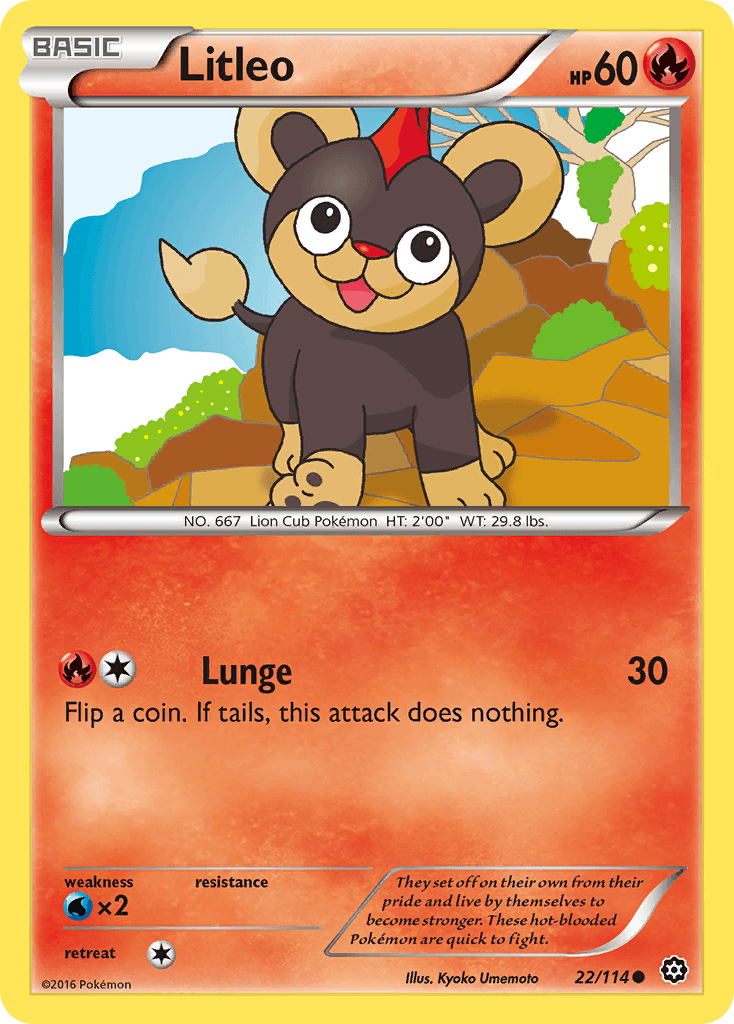 Litleo Pokémon card
