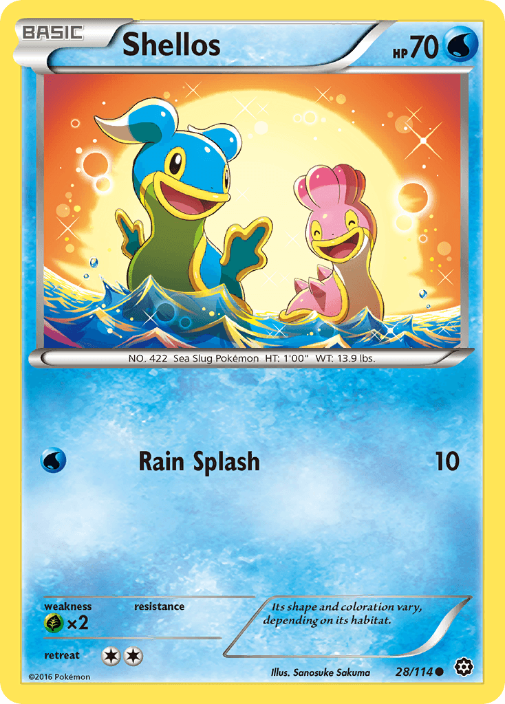 Shellos Pokémon card
