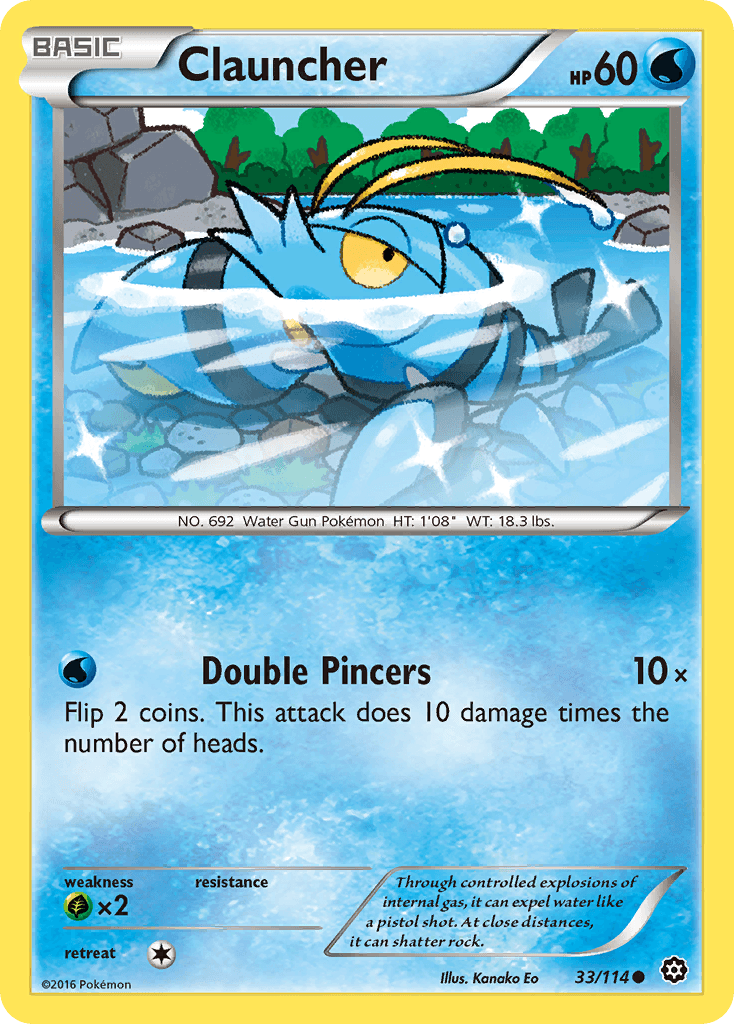 Clauncher Pokémon card