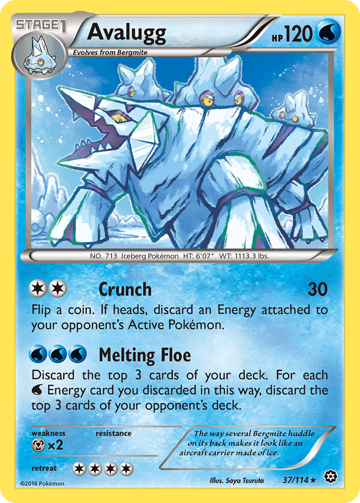 Avalugg Pokémon card