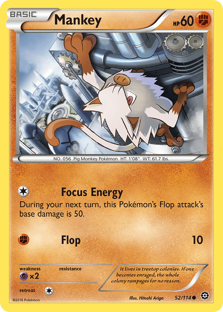 Mankey Pokémon card
