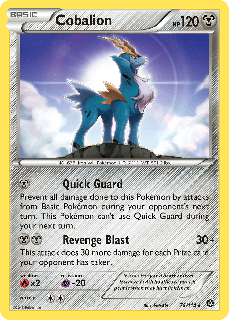 Cobalion Pokémon card