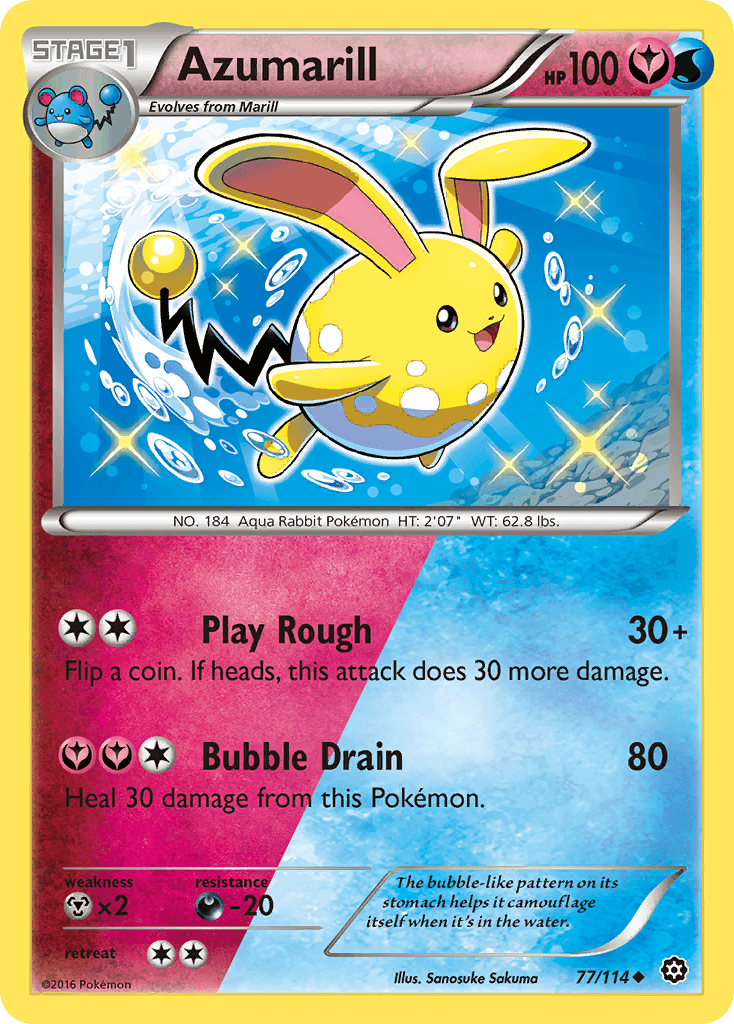 Azumarill Pokémon card