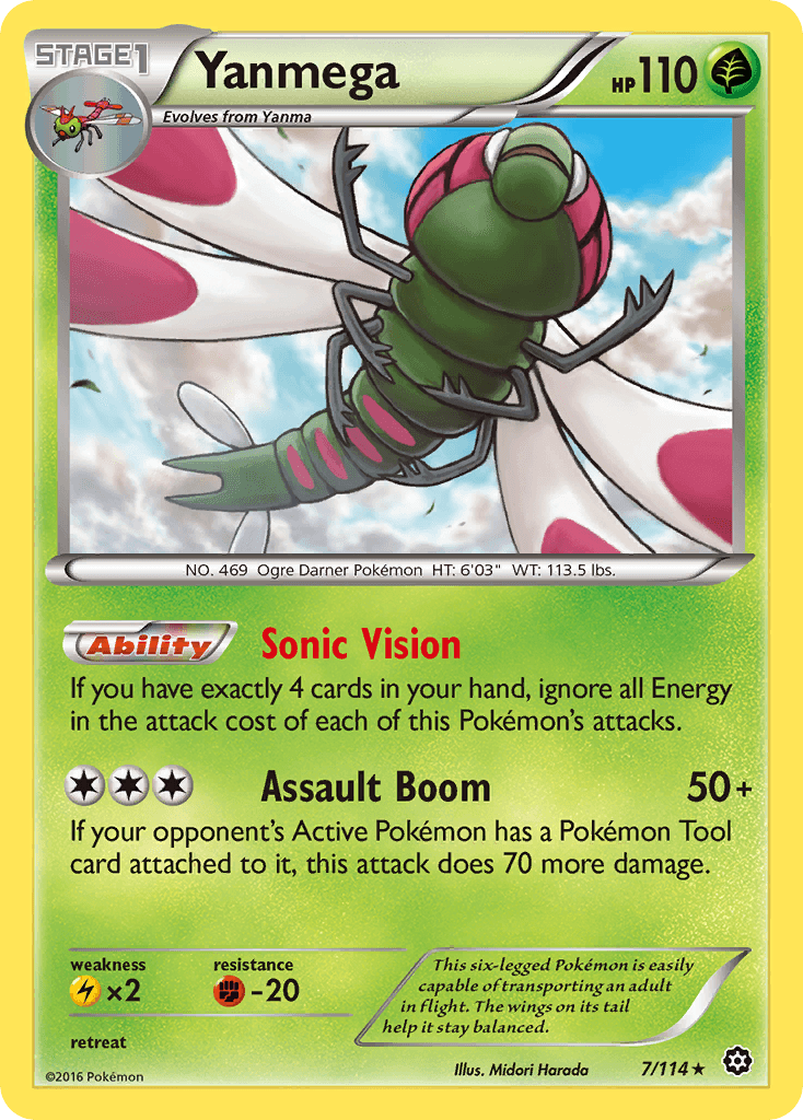Yanmega Pokémon card