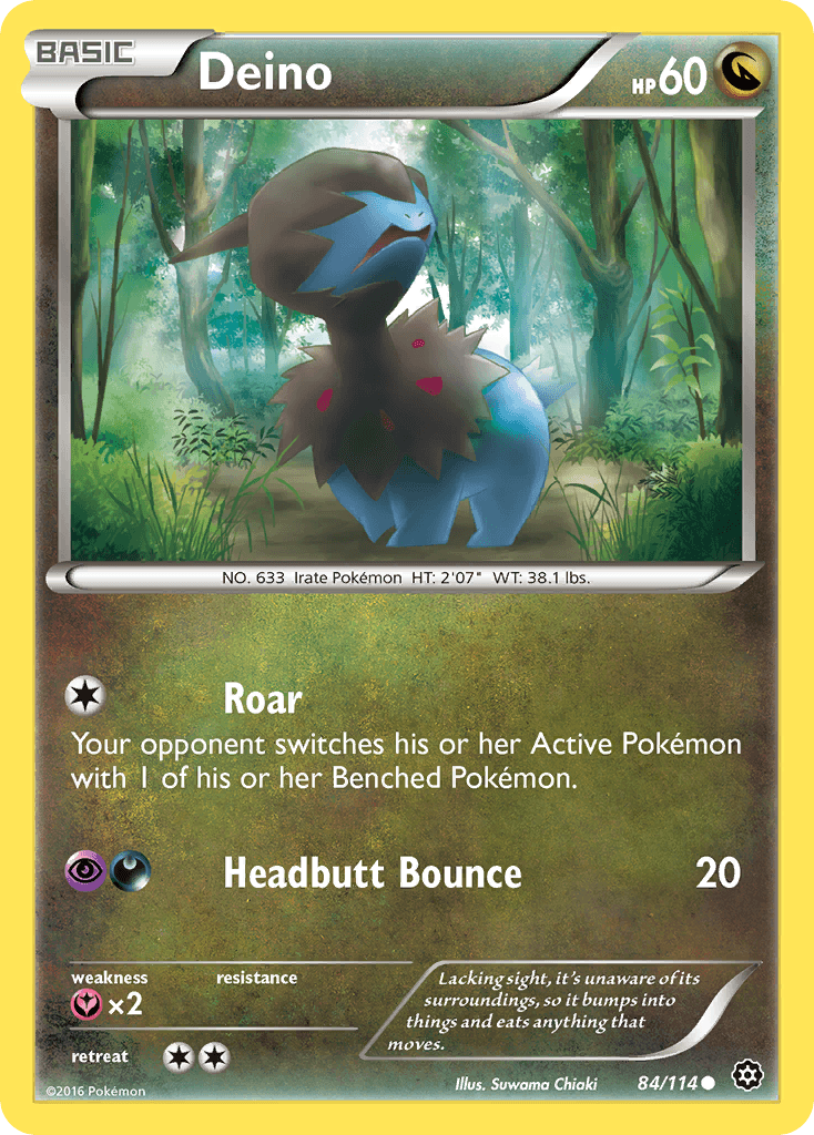 Deino Pokémon card