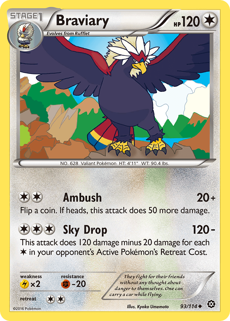 Braviary Pokémon card