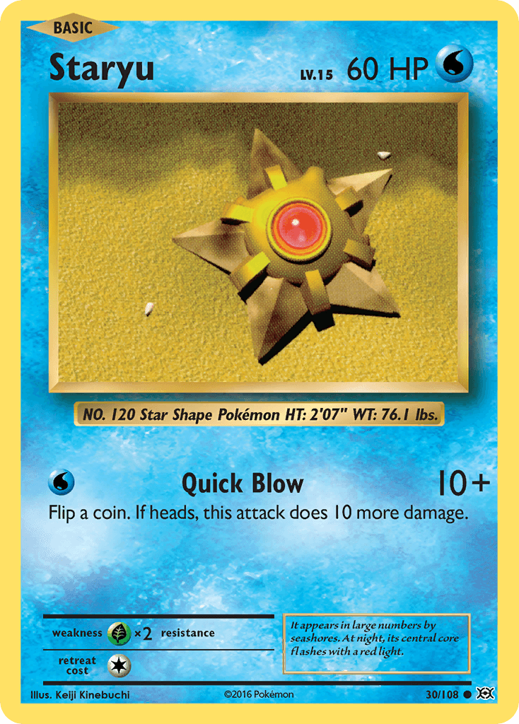 Staryu Pokémon card