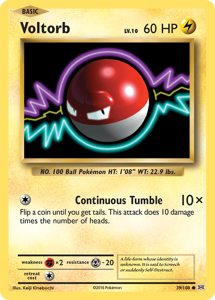 Voltorb Pokémon card