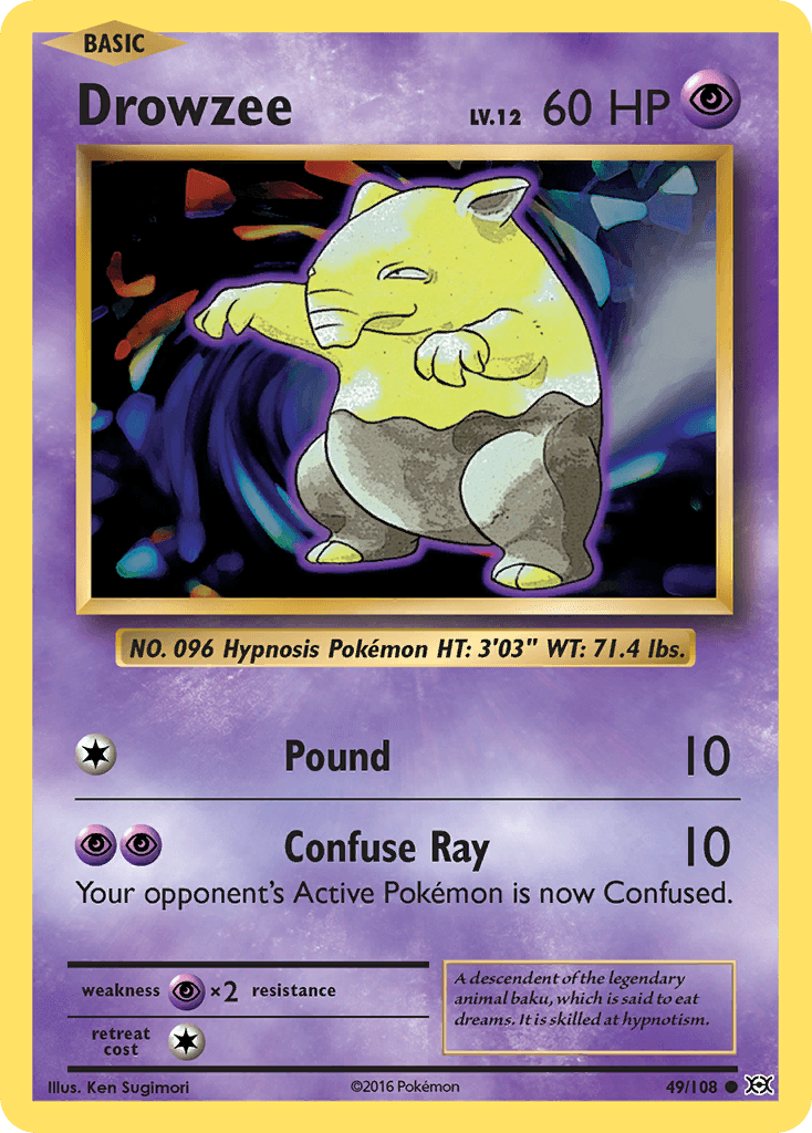 Drowzee Pokémon card