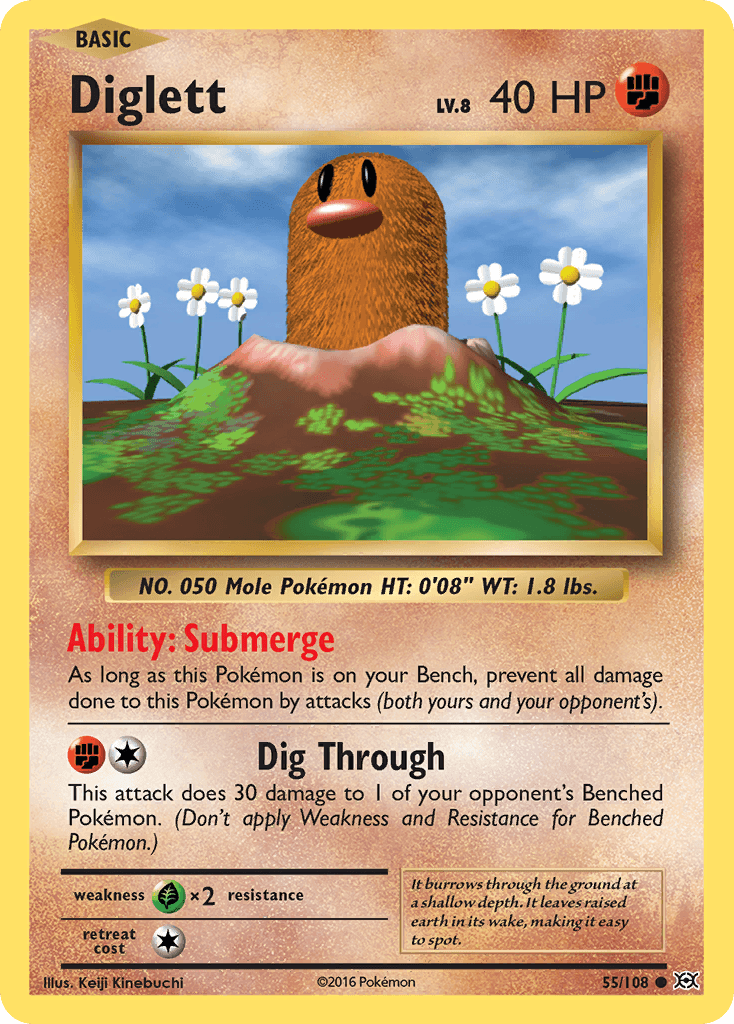 Diglett Pokémon card
