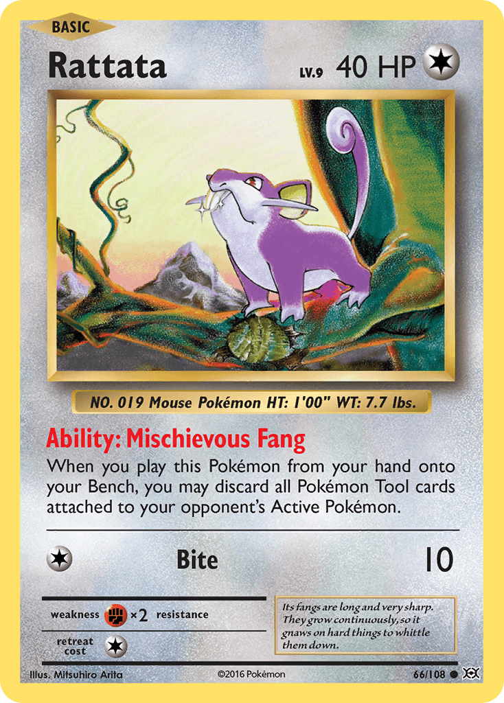 Rattata Pokémon card
