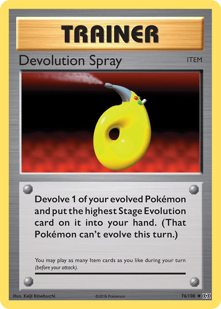 Devolution Spray Pokémon card
