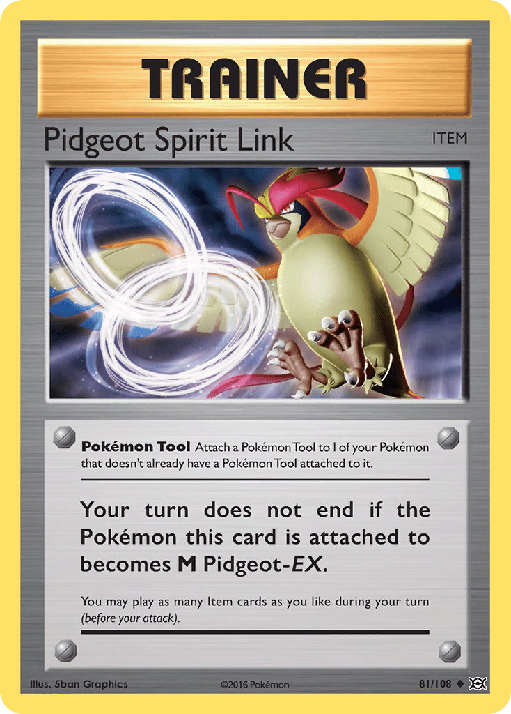 Pidgeot Spirit Link Pokémon card