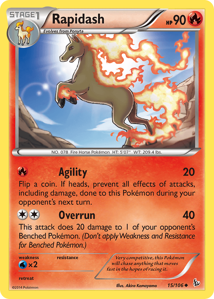 Rapidash Pokémon card
