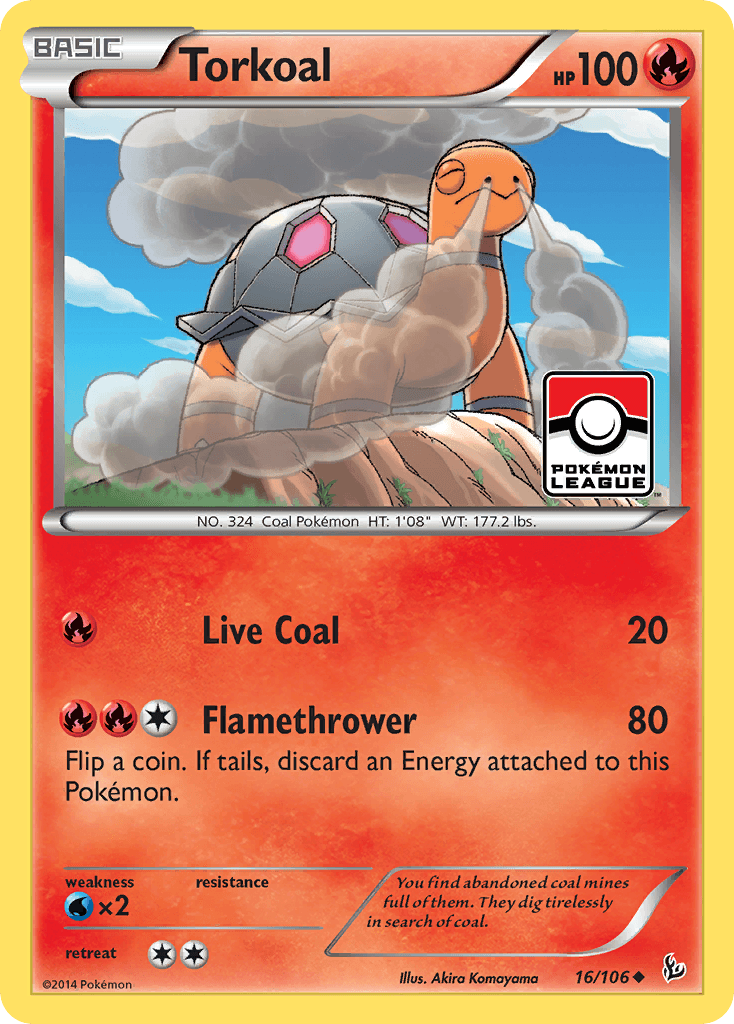 Torkoal Pokémon card