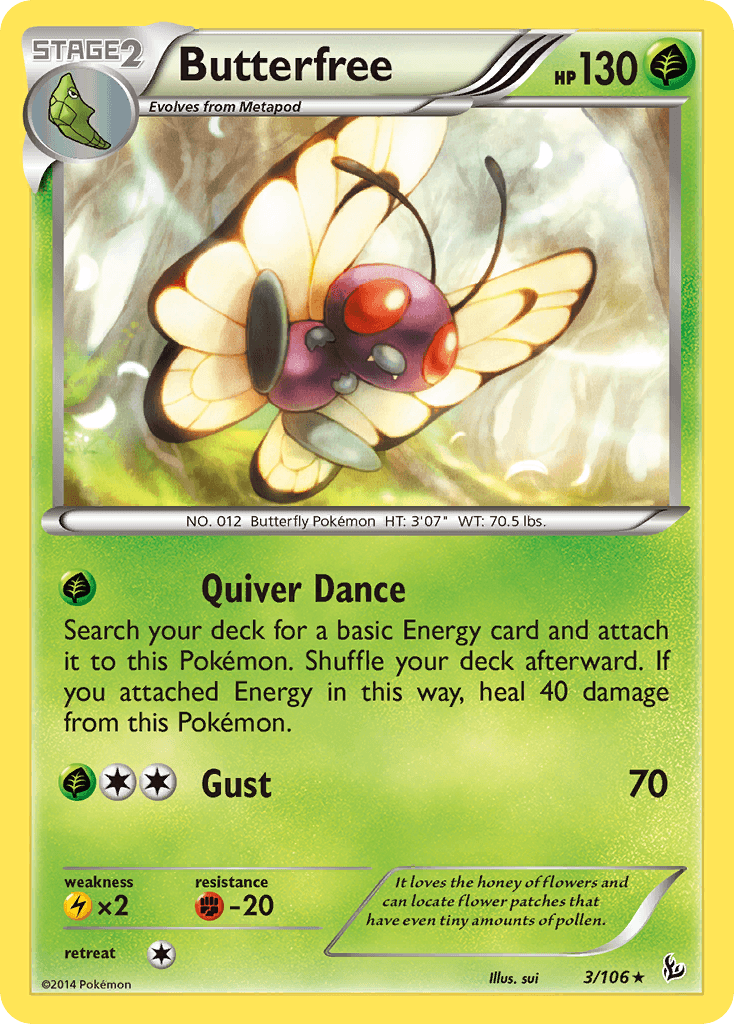 Butterfree Pokémon card