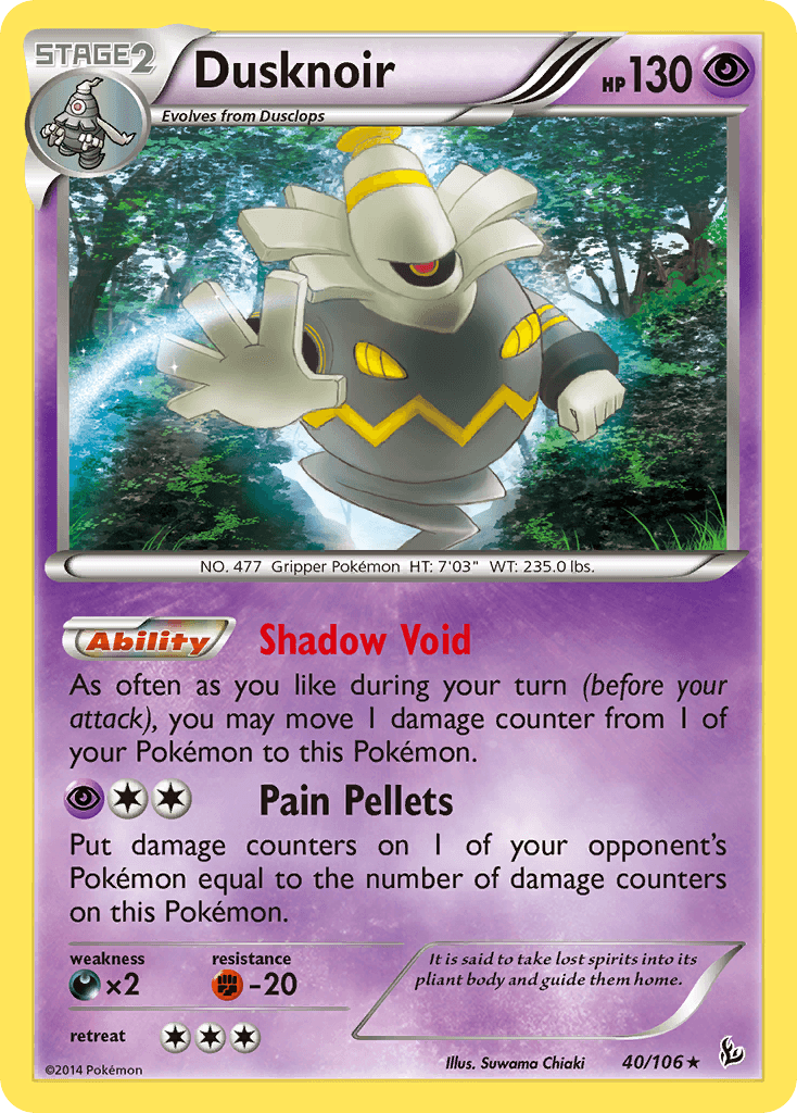 Dusknoir Pokémon card