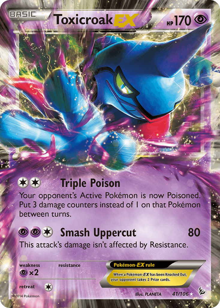 Toxicroak-EX Pokémon card