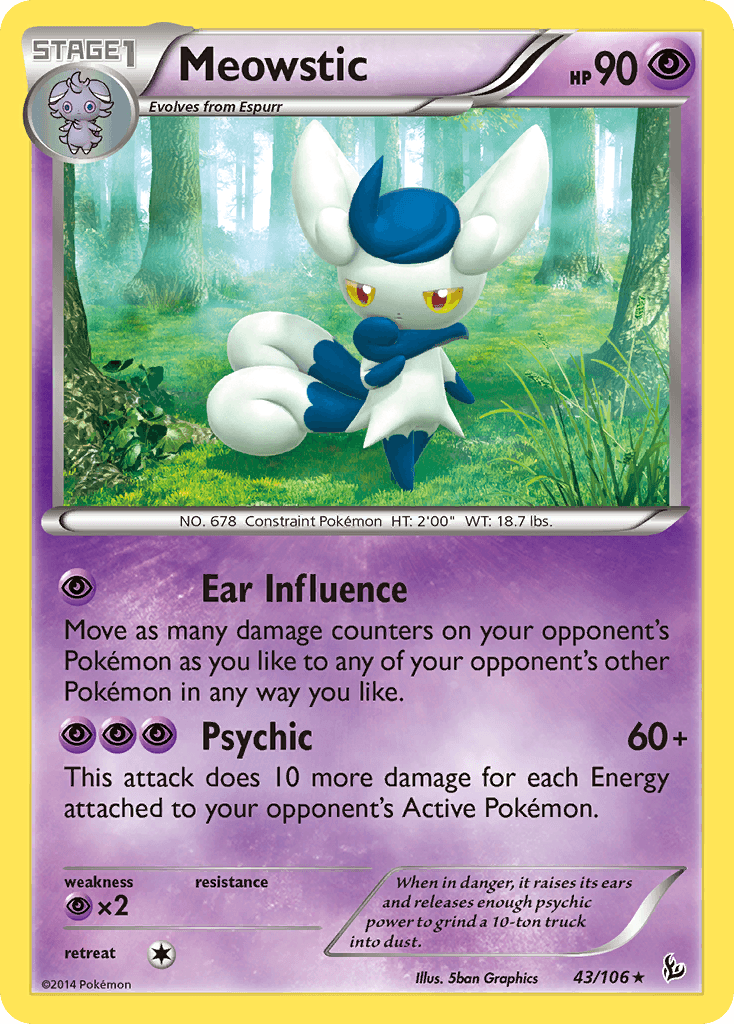 Meowstic Pokémon card