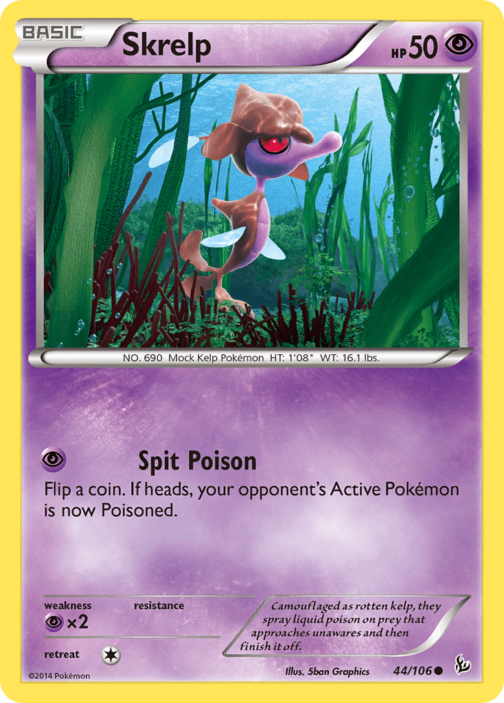 Skrelp Pokémon card