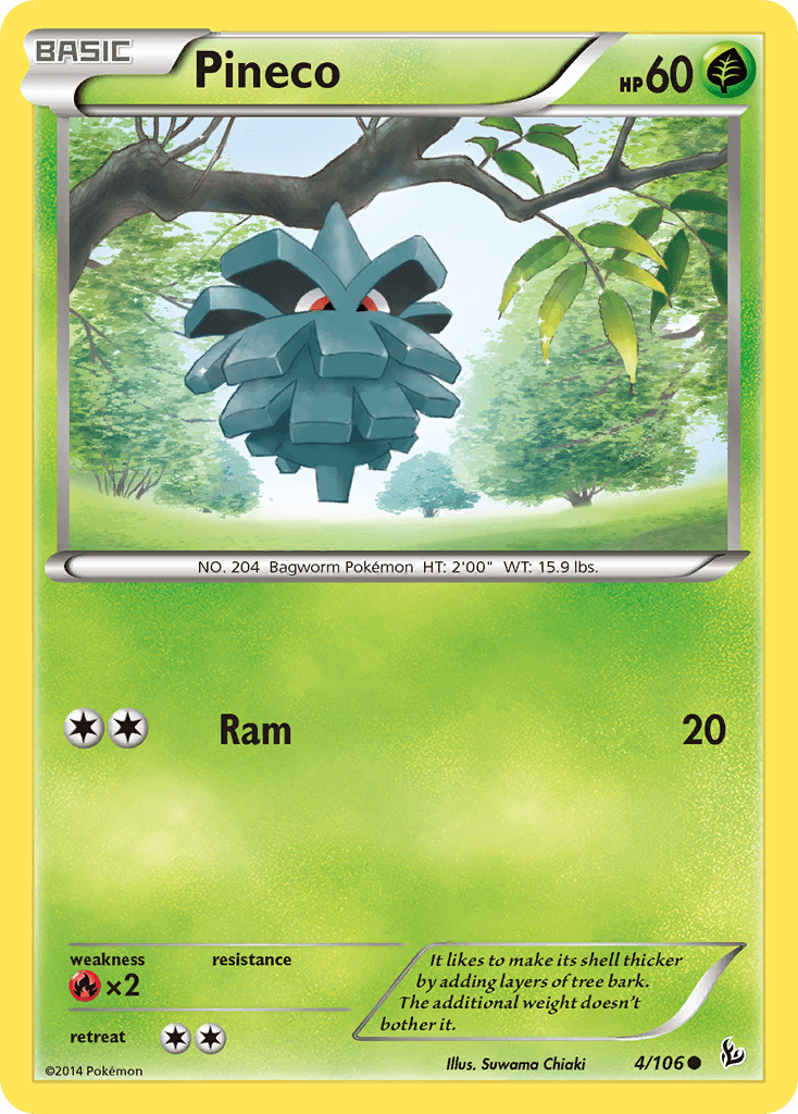 Pineco Pokémon card