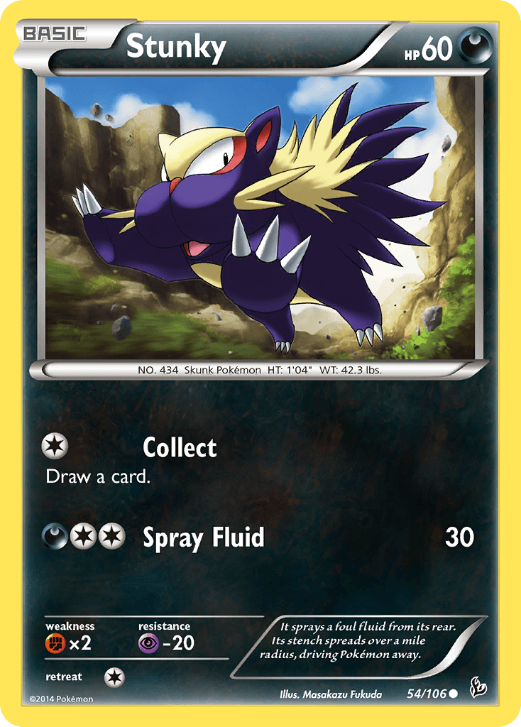 Stunky Pokémon card