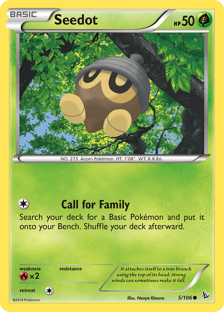Seedot Pokémon card