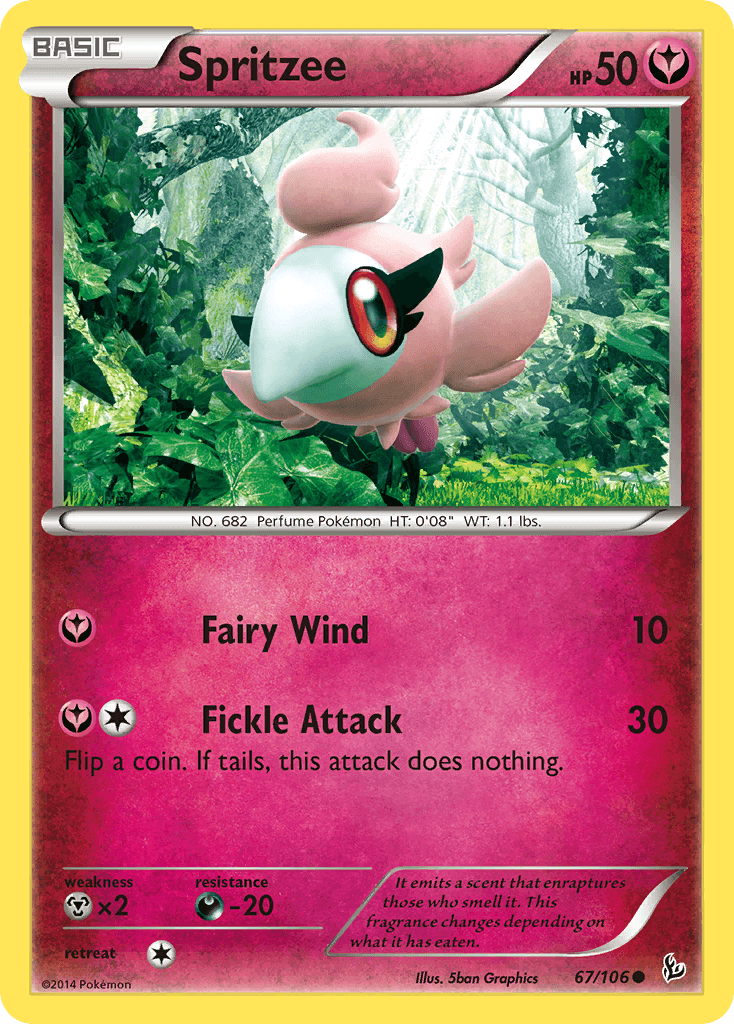 Spritzee Pokémon card