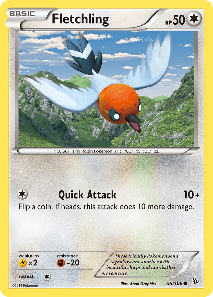 Fletchling Pokémon card