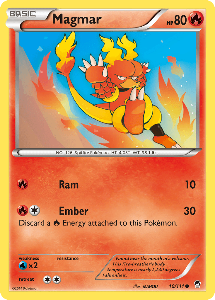 Magmar Pokémon card