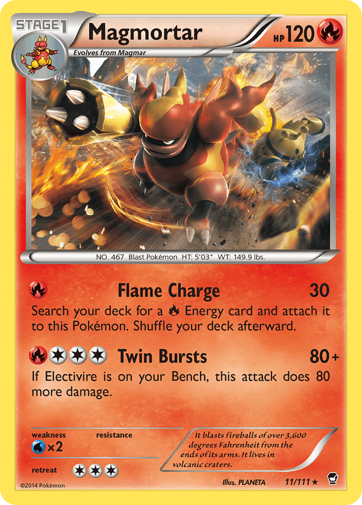 Magmortar Pokémon card