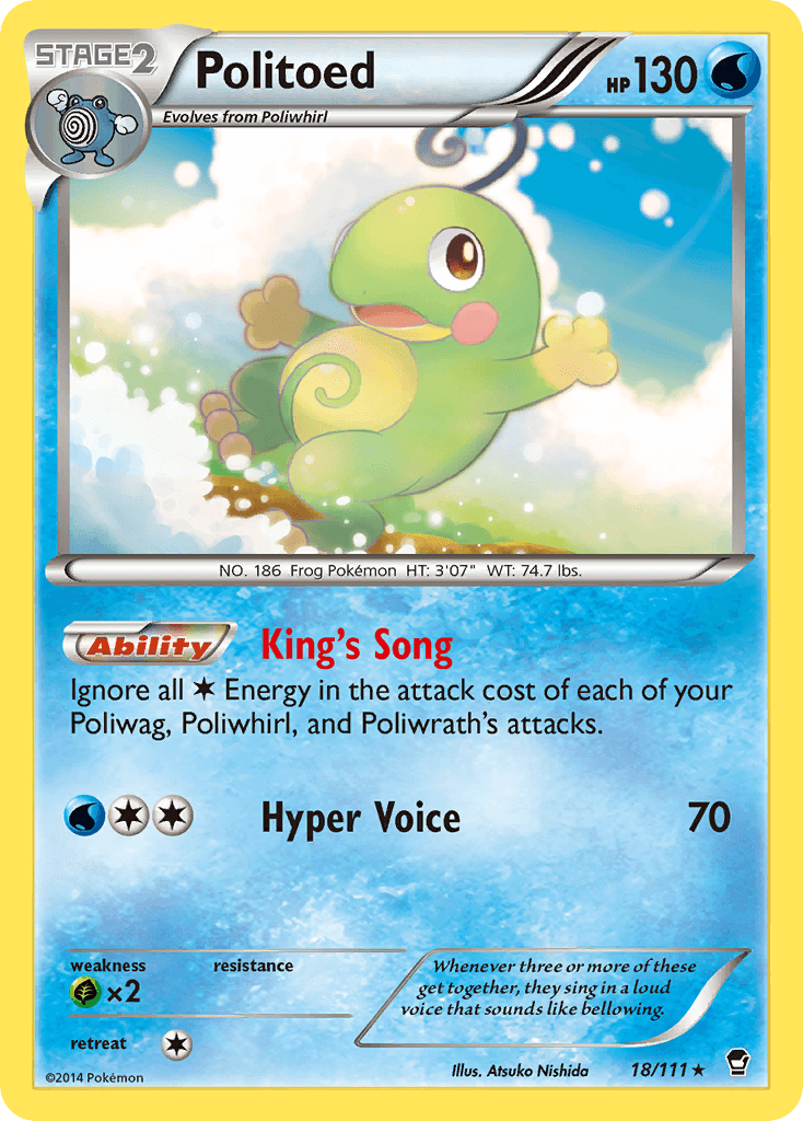 Politoed Pokémon card