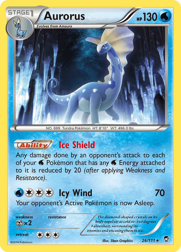 Aurorus Pokémon card