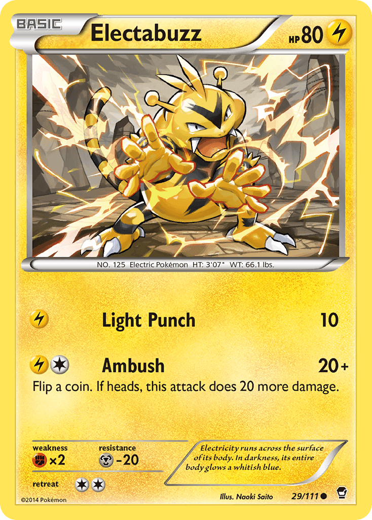 Electabuzz Pokémon card