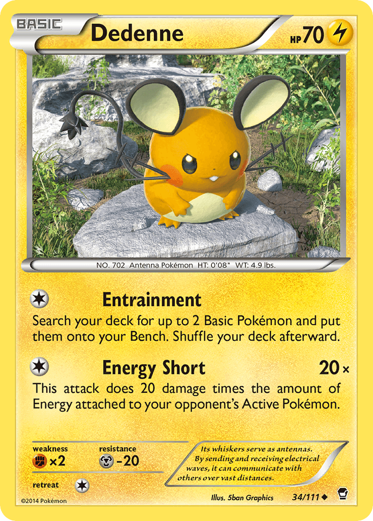 Dedenne Pokémon card