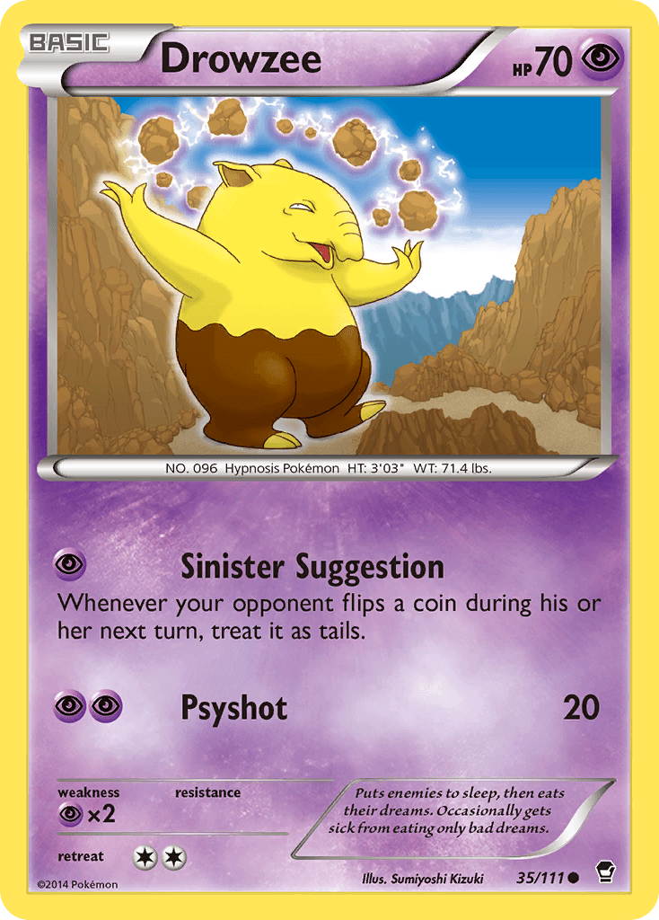 Drowzee Pokémon card