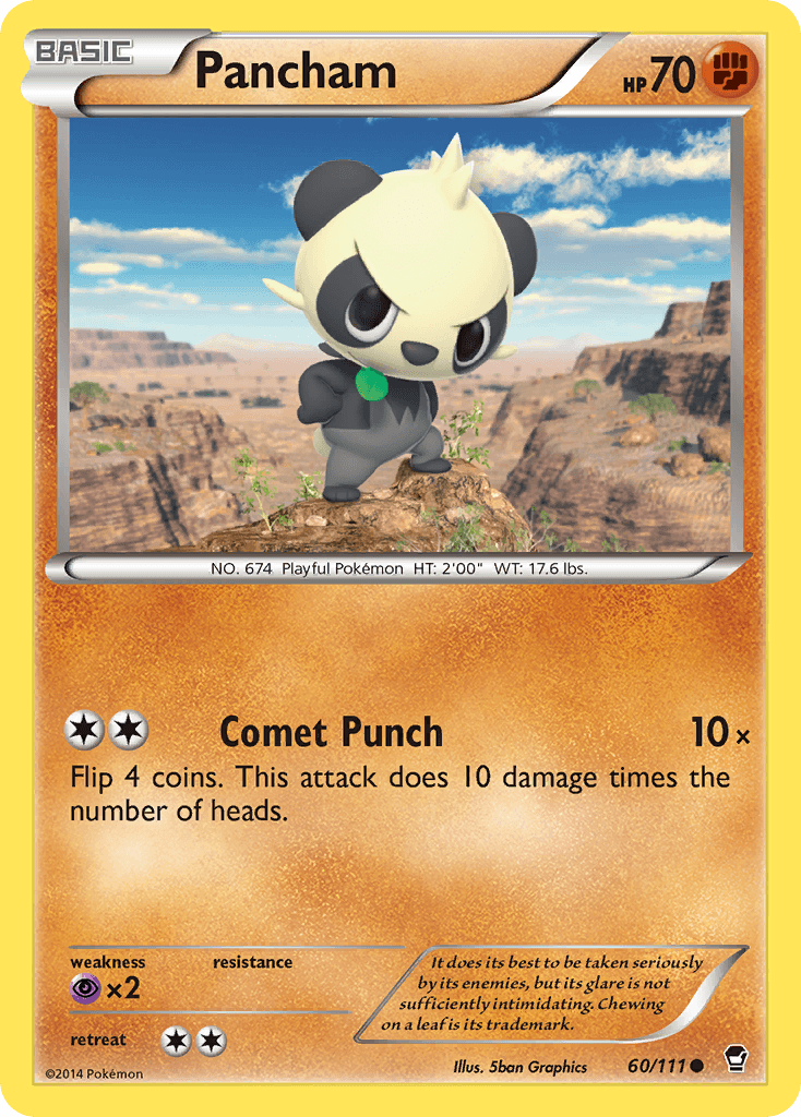 Pancham Pokémon card