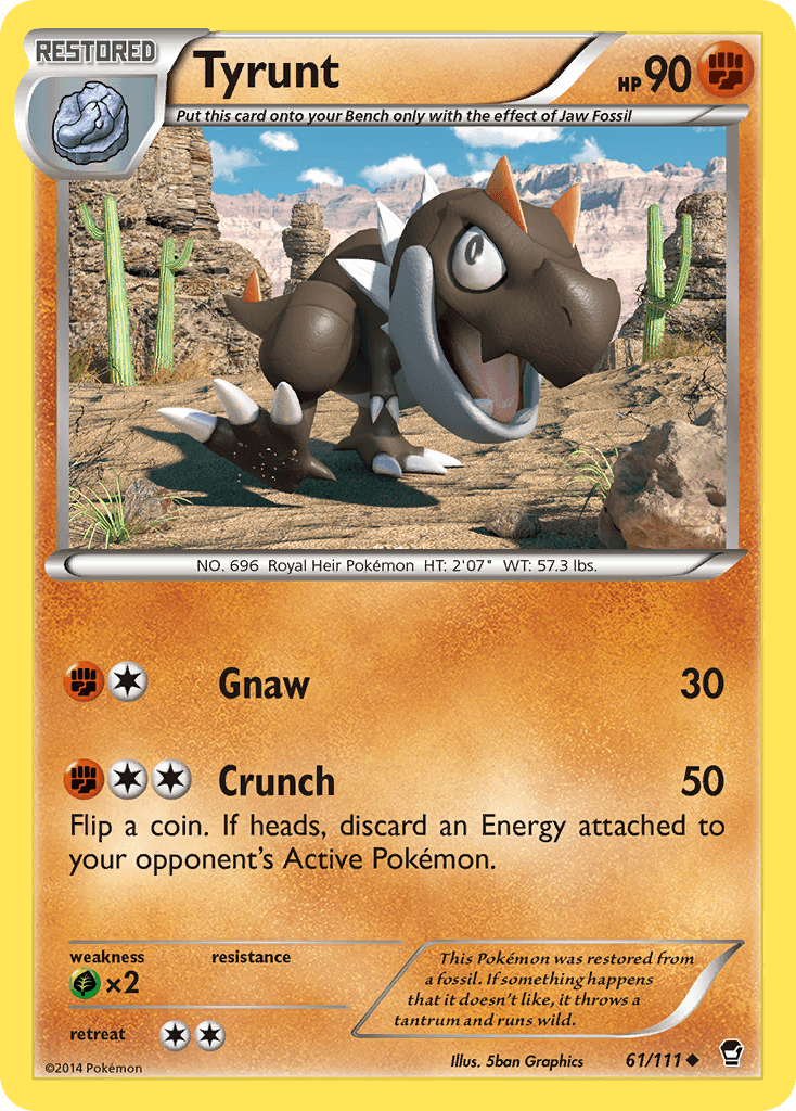 Tyrunt Pokémon card